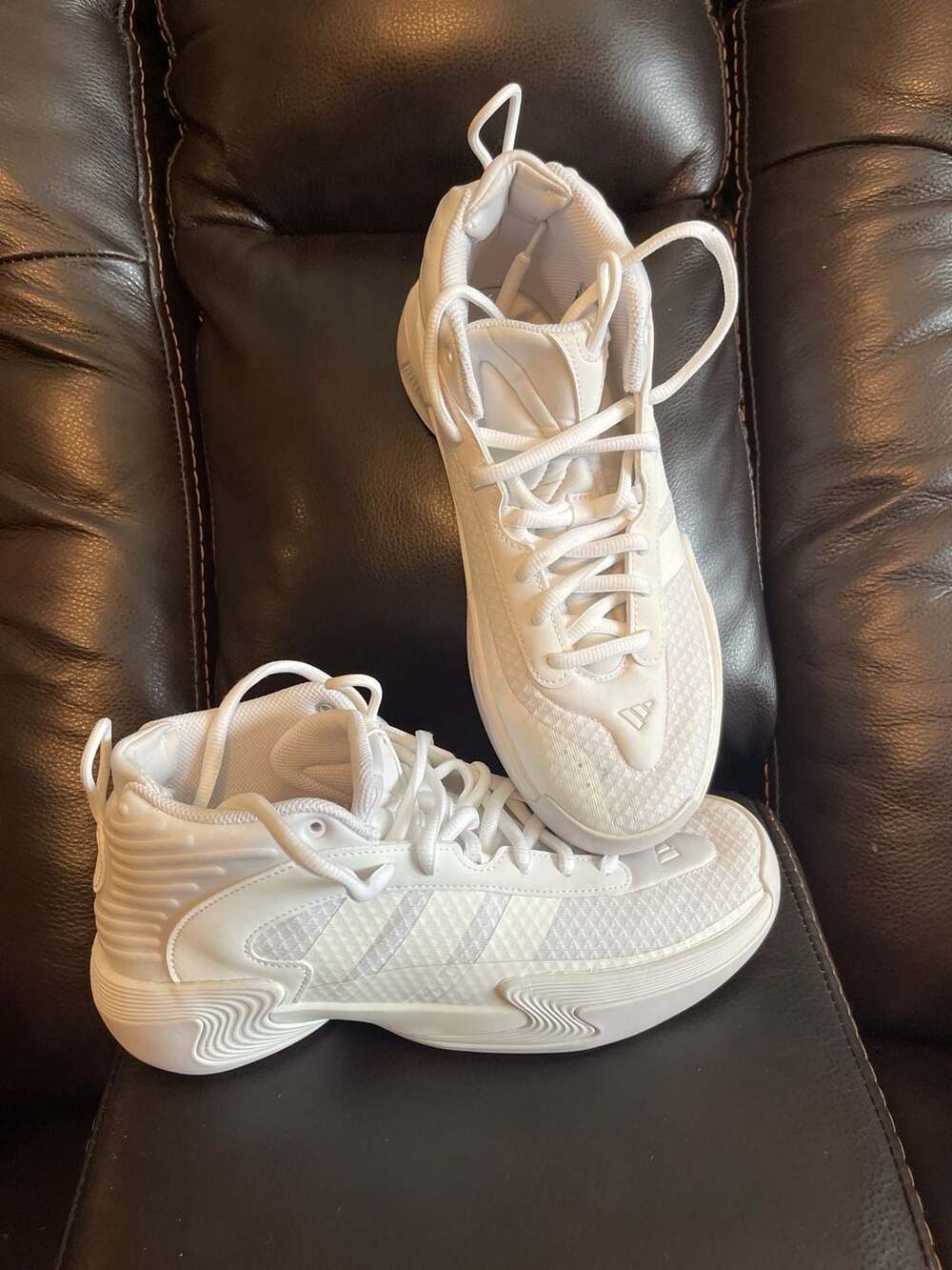Adidas Exhibit Select Basketball Shoes White - Picture 12 of 12